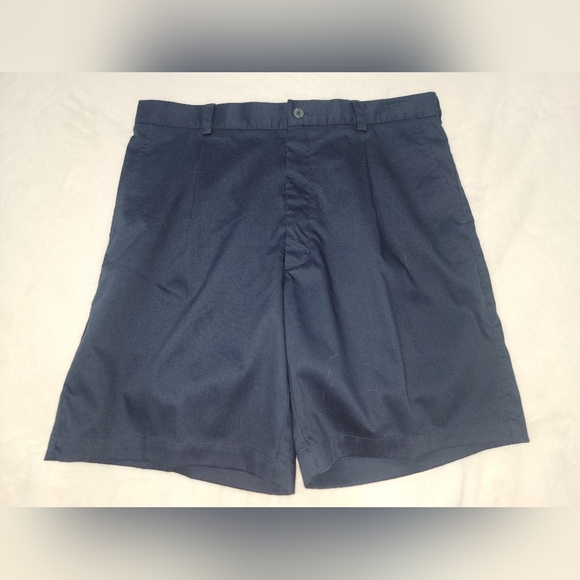 Nike Golf Blue Flat Front Shorts - Picture 1 of 10